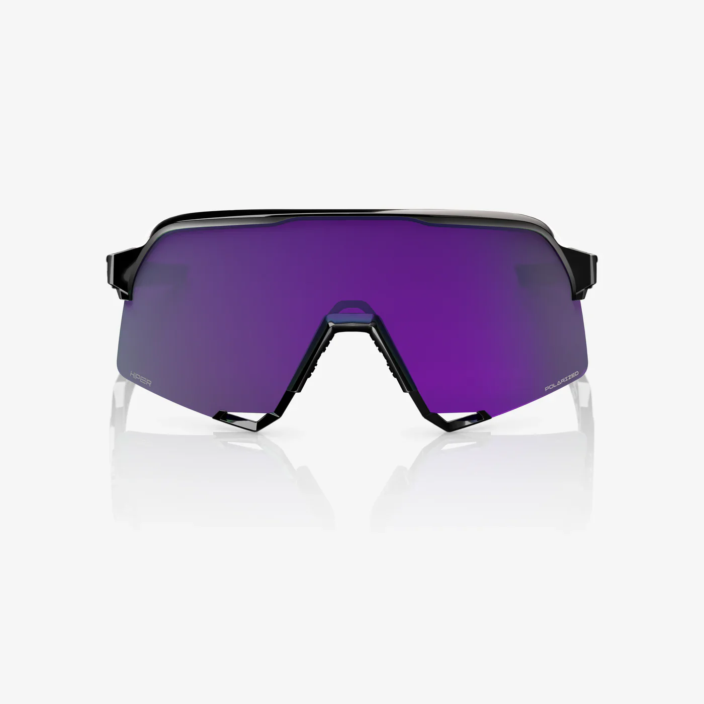 100% - S3 Polished Black HiPER® Polarized Lavender Mirror Lens - Image 2