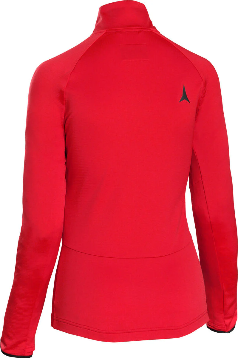 ATOMIC W Snowcloud Fleece Zip Neck red jacket - Image 2
