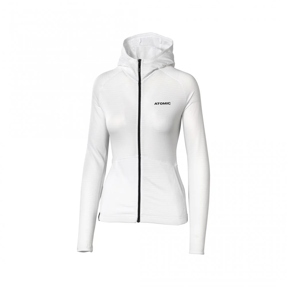 ATOMIC W Alps FZ white hoodie