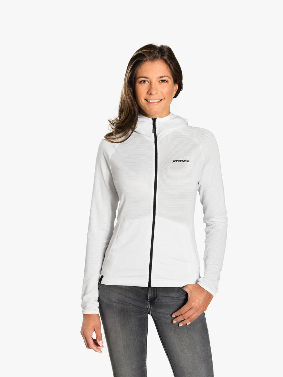 ATOMIC W Alps FZ white hoodie - Image 3