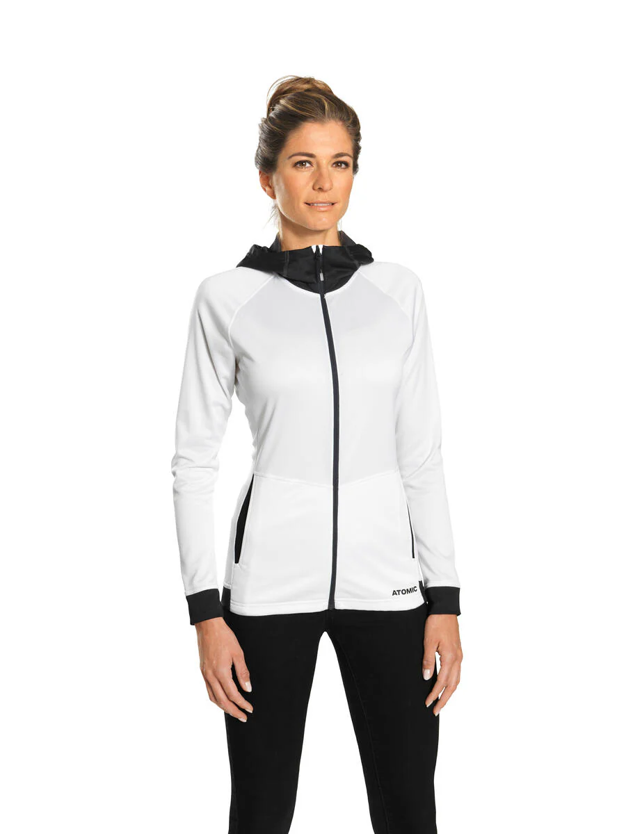ATOMIC Alps FZ white/anthra hoodie - Image 3