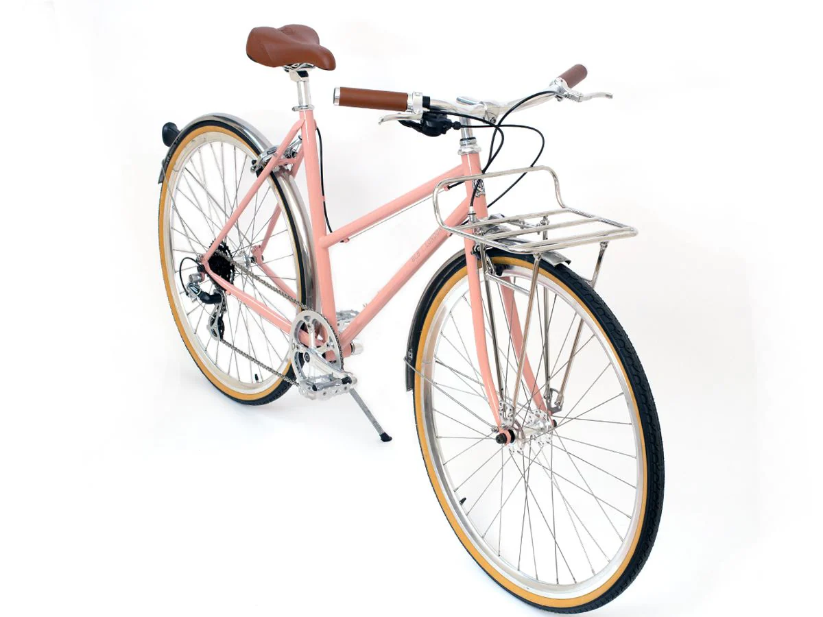 BLB Butterfly 8spd Town Bike - Dusty Pink - Image 2