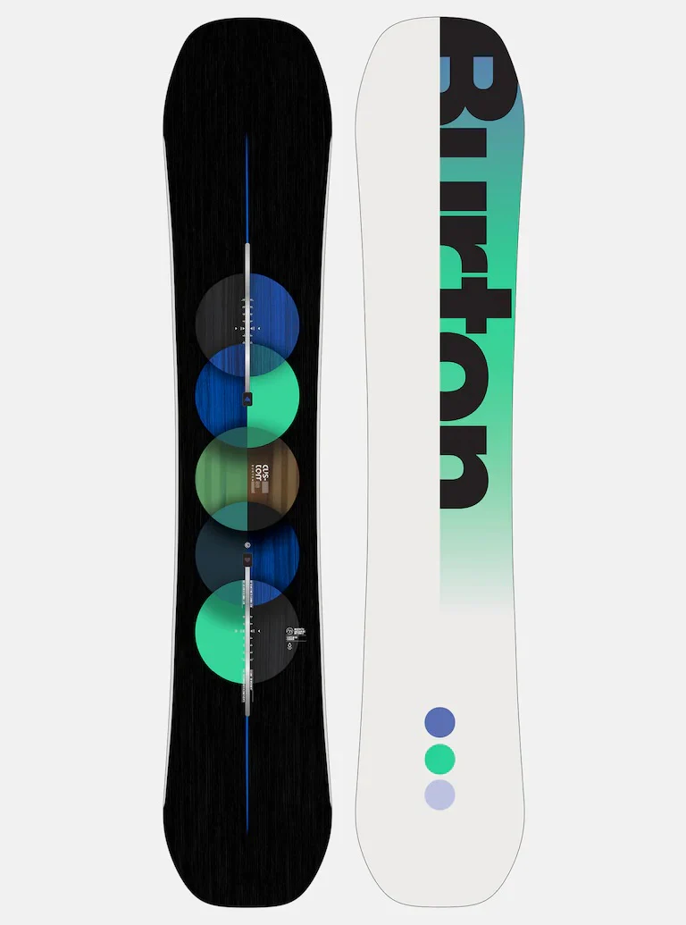 BURTON Board Custom Graphic Black/Green/Blue