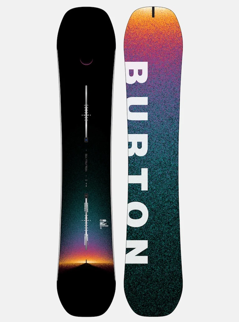BURTON Board Custom X Wide Black/Orange/Blue