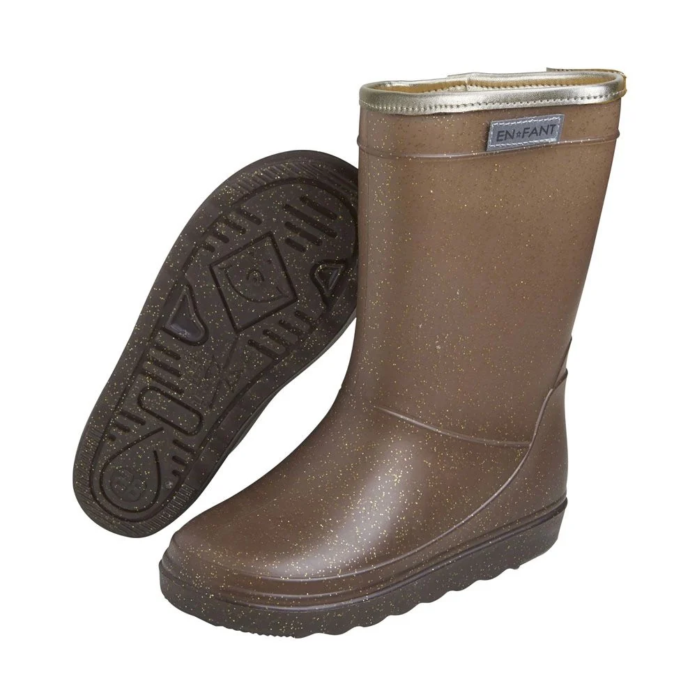 EN FANT Thermo Boots glitter brown boots - Image 2