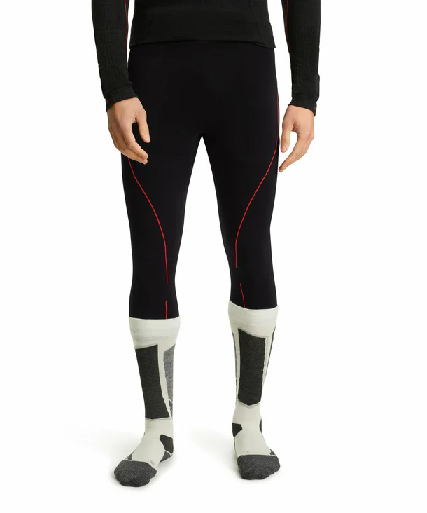 FALKE thermal pants 3/4 MW black/red