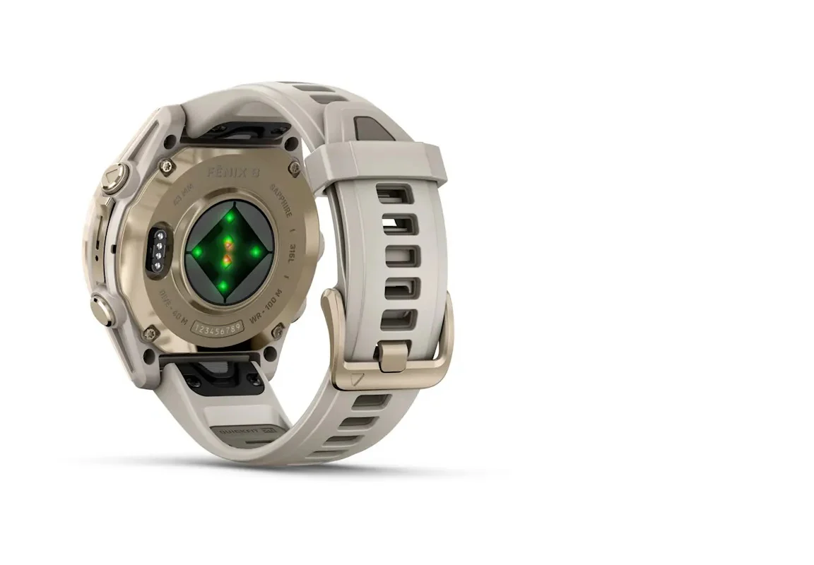 GARMIN Fenix 8 43mm Sapphire Amoled gold/light grey - Image 4