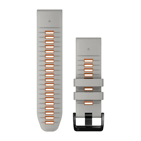 GARMIN Quickfit 26mm Silicone fog grey/orange watch band