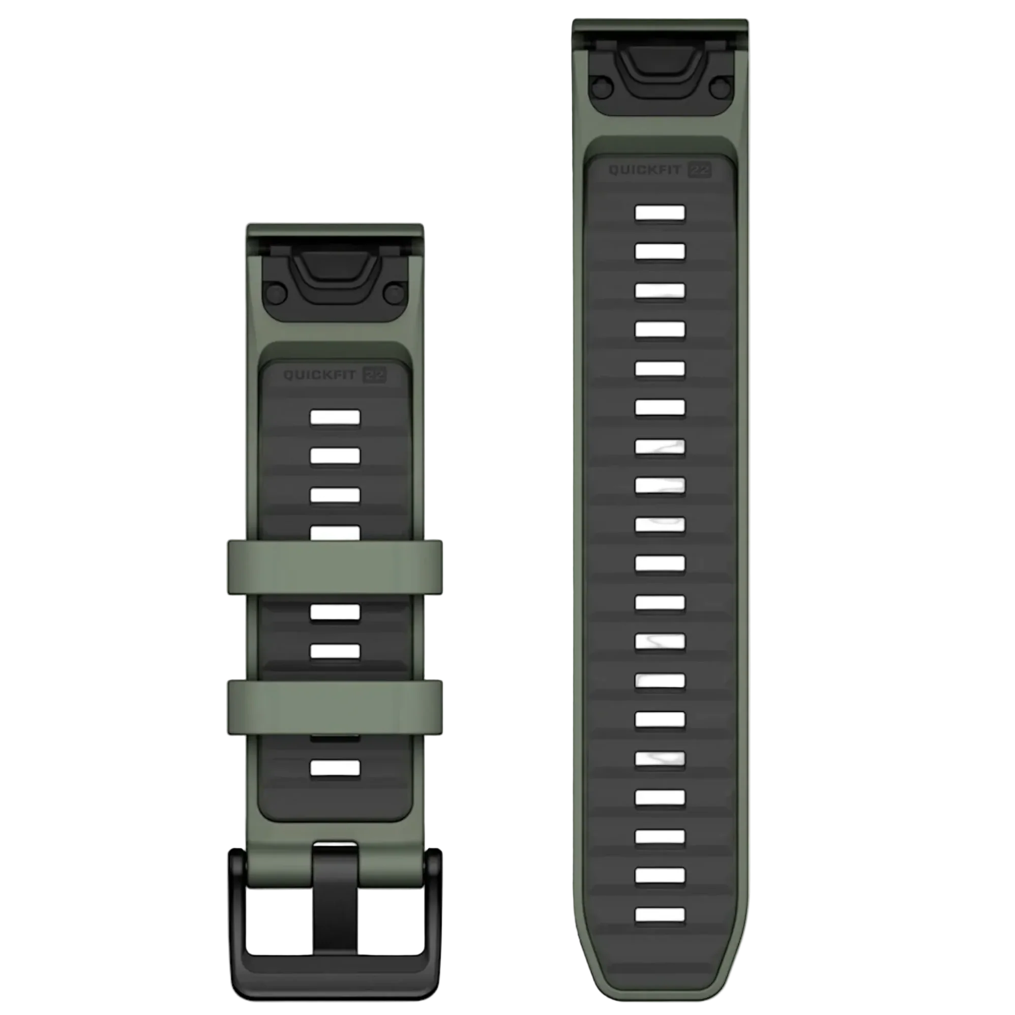 GARMIN Quickfit 22mm Silicone willow/graphite watch band - Image 2