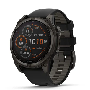 GARMIN Fenix 8 47mm Sapphire Solar dark grey/black