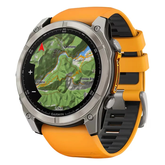 GARMIN Fenix 8 51mm Sapphire AMOLED graphite grey/orange