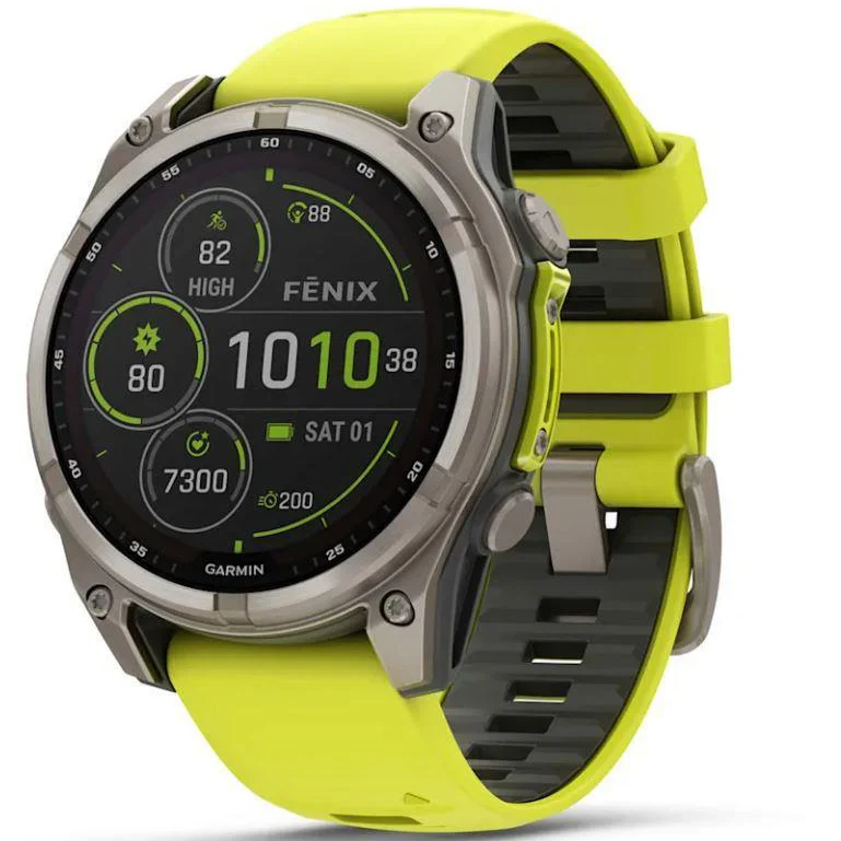 GARMIN Fenix 8 51mm Sapphire Solar yellow/grey