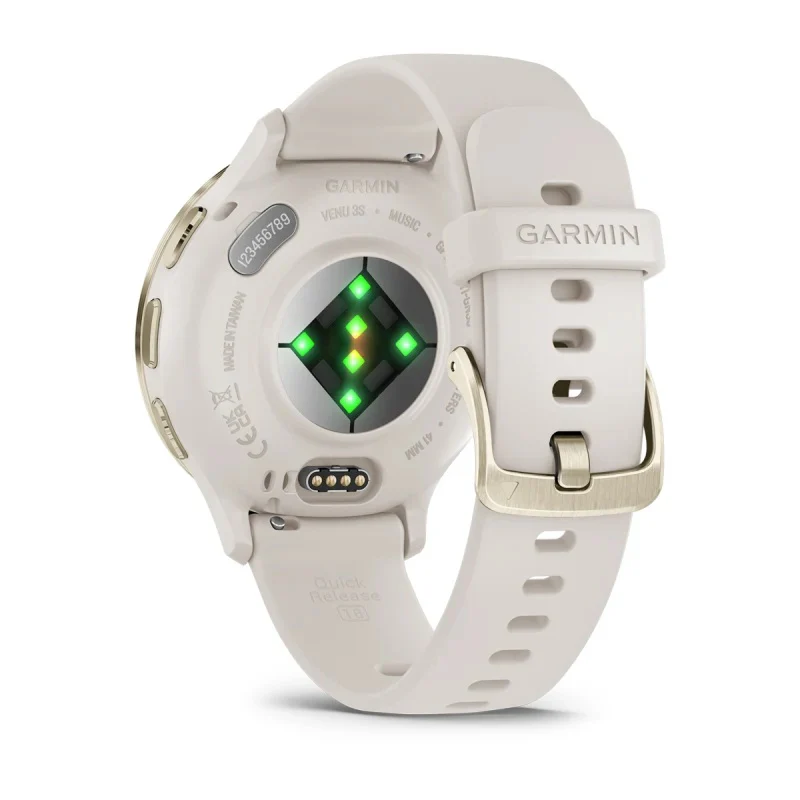 GARMIN Venu 3S GPS WiFi 41mm ivory grey/soft gold watch - Image 3