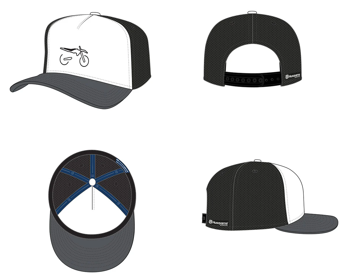 HUSQVARNA Remote Trucker Cap black/white/grey hat
