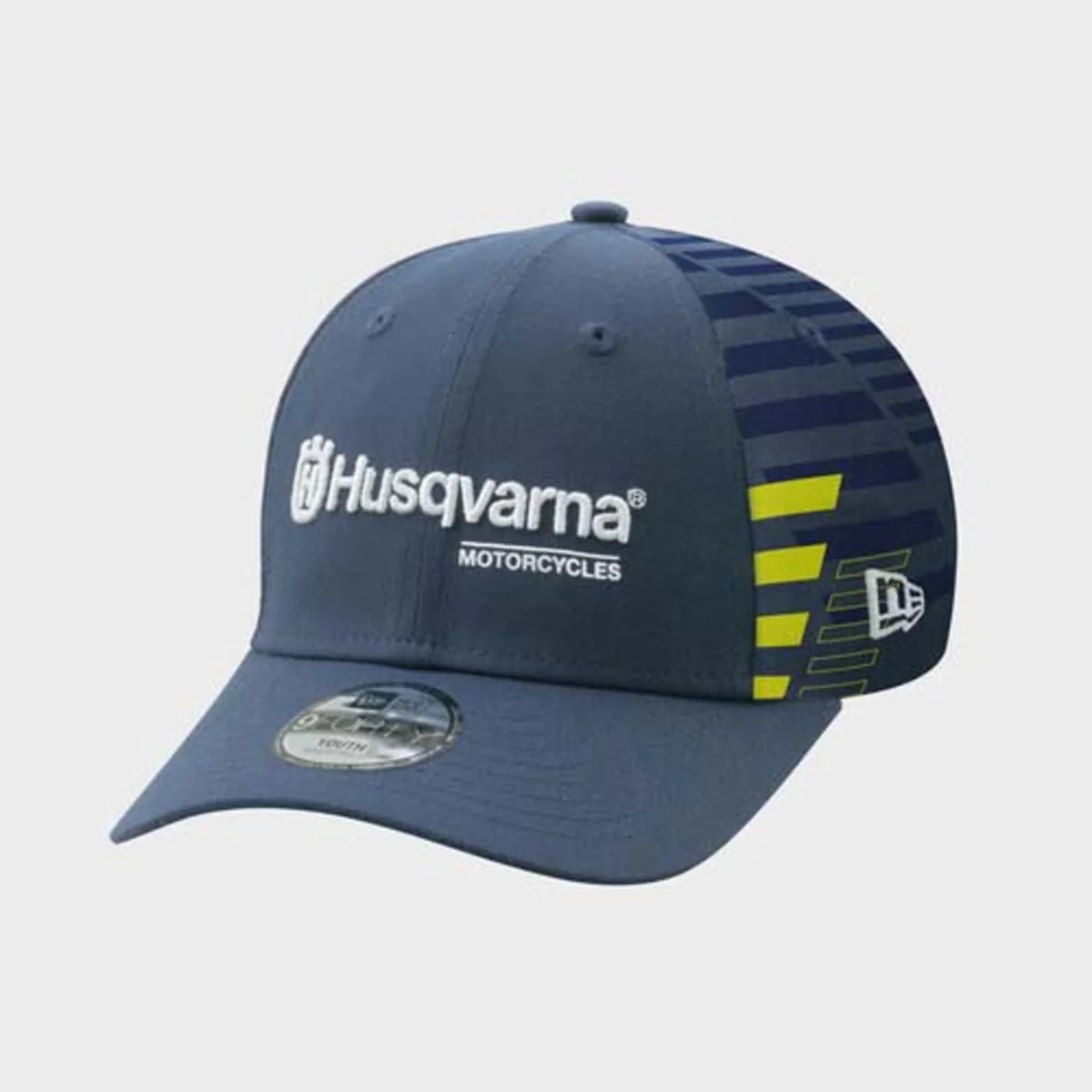 HUSQVARNA Kids Team Curved Cap blue/yellow hat - Image 2