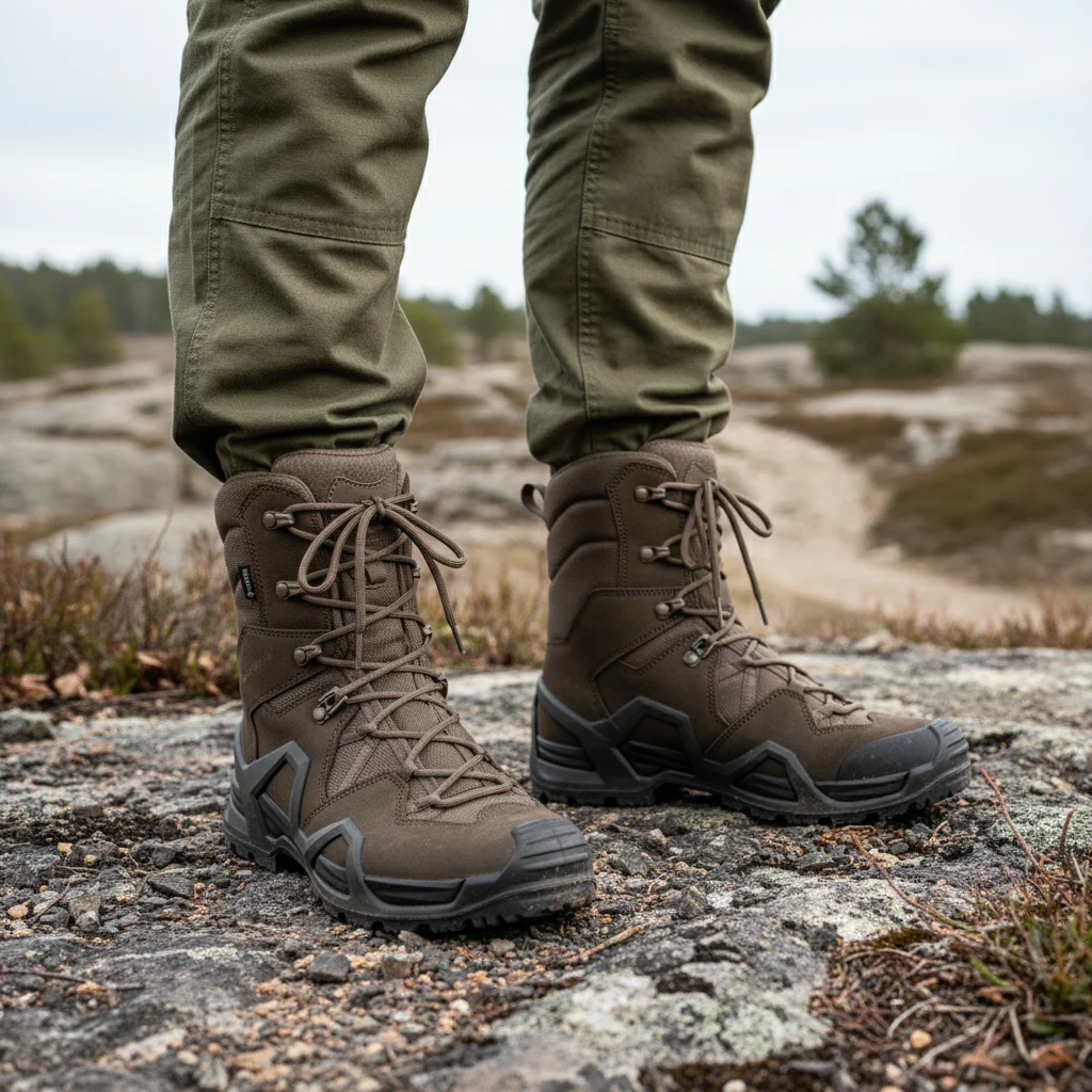LOWA Zephyr MK2 GTX HI Ws dark brown tactical boots - Image 5