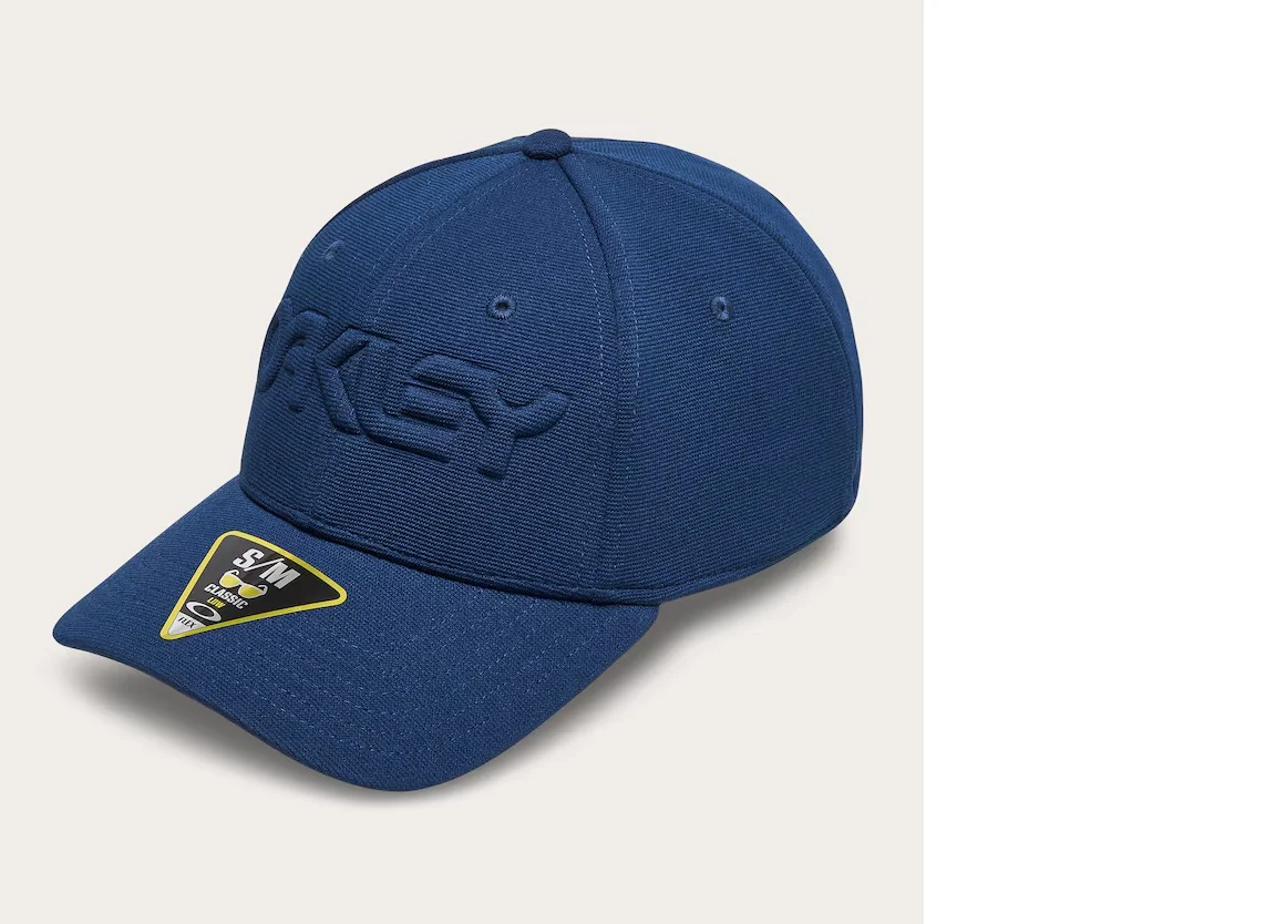 OAKLEY 6Panel Stretch Embossed blue cap
