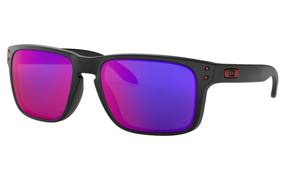 OAKLEY Holbrook matt black w/+red irrid sunglasses