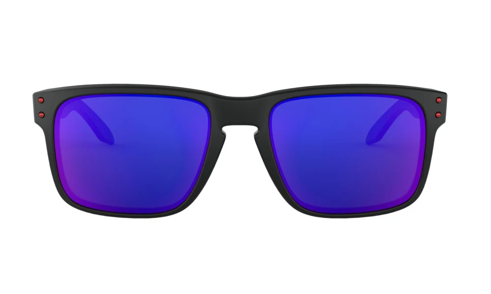 OAKLEY Holbrook matt black w/+red irrid sunglasses - Image 2