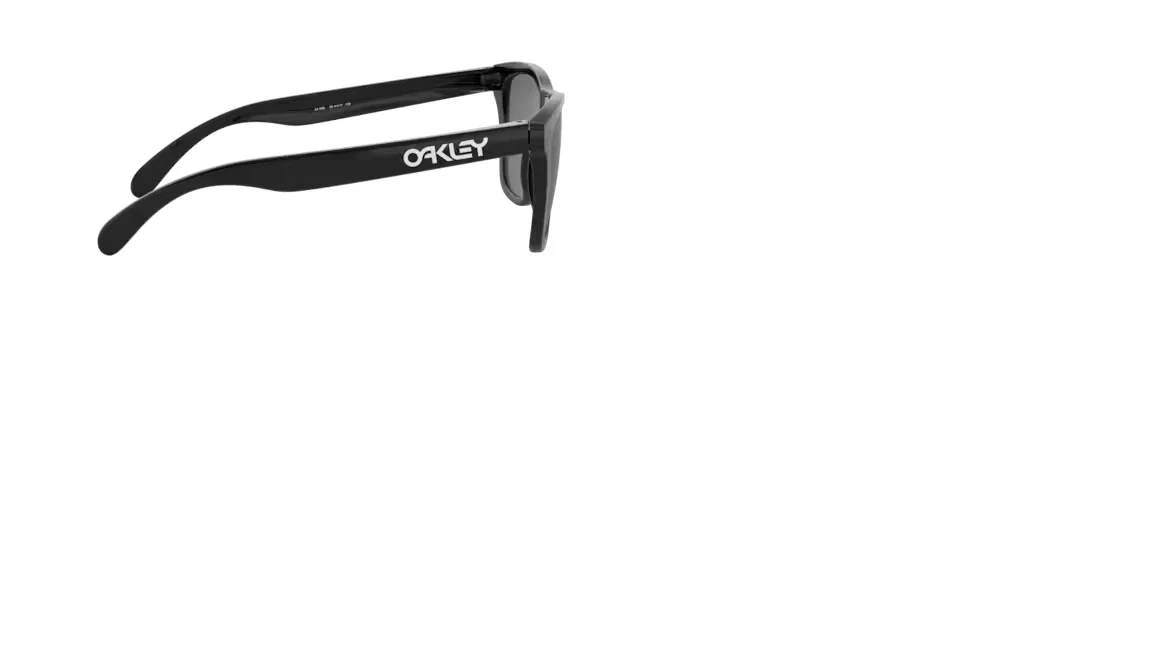 OAKLEY Frogskins pol black w/grey sunglasses - Image 5
