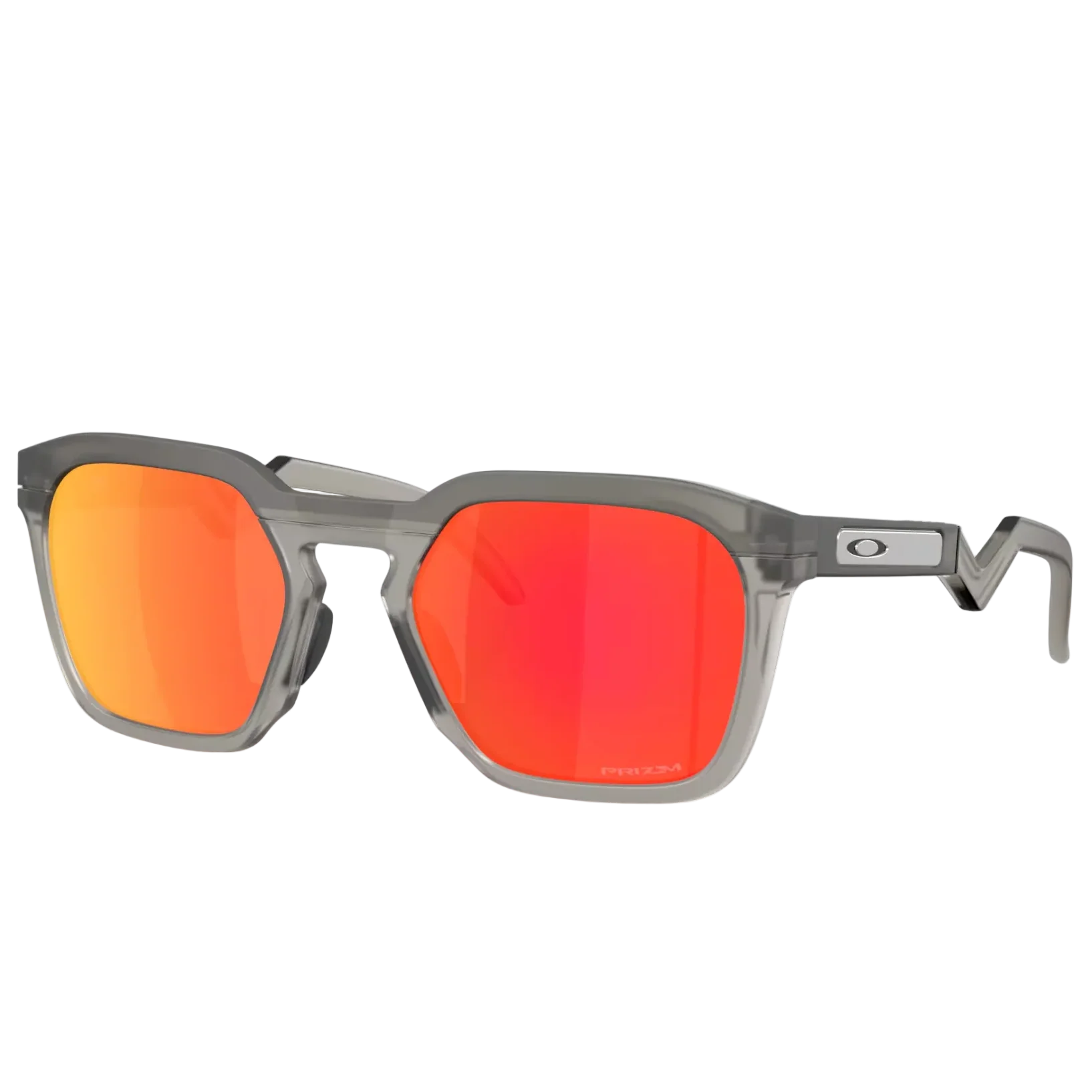 OAKLEY HSTN SQ matt gery smoke w/prizm ruby sunglasses