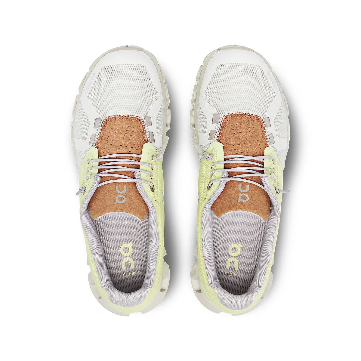 ON Cloud 5 W yellow/white/brown shoes - Image 3