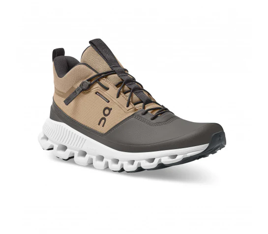 ON Cloud Hi Waterproof W brown/grey shoes