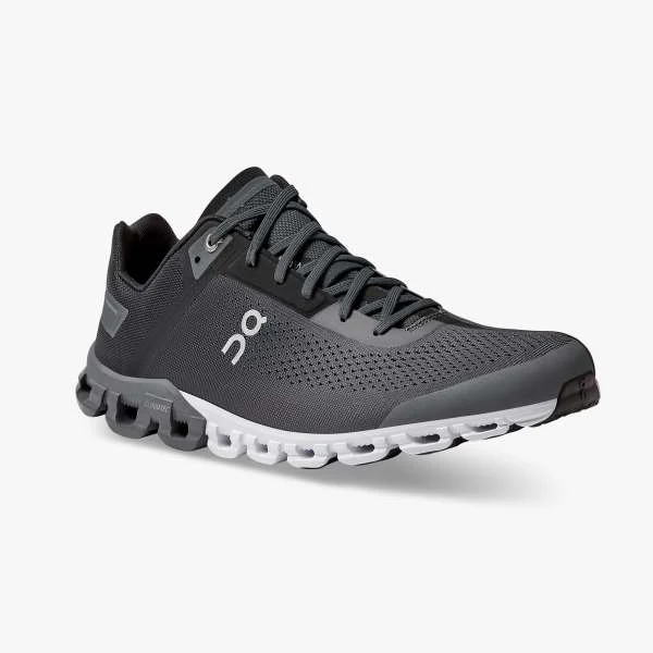 ON Cloudflow black/grey shoes