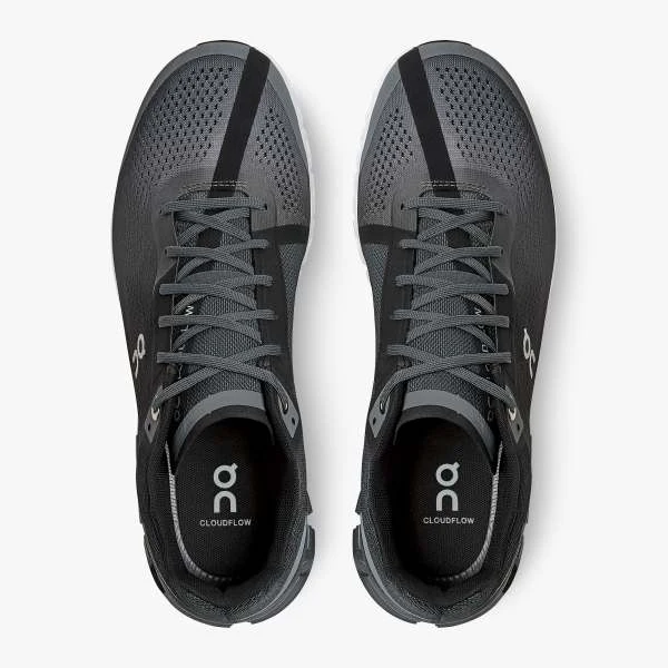 ON Cloudflow black/grey shoes - Image 3