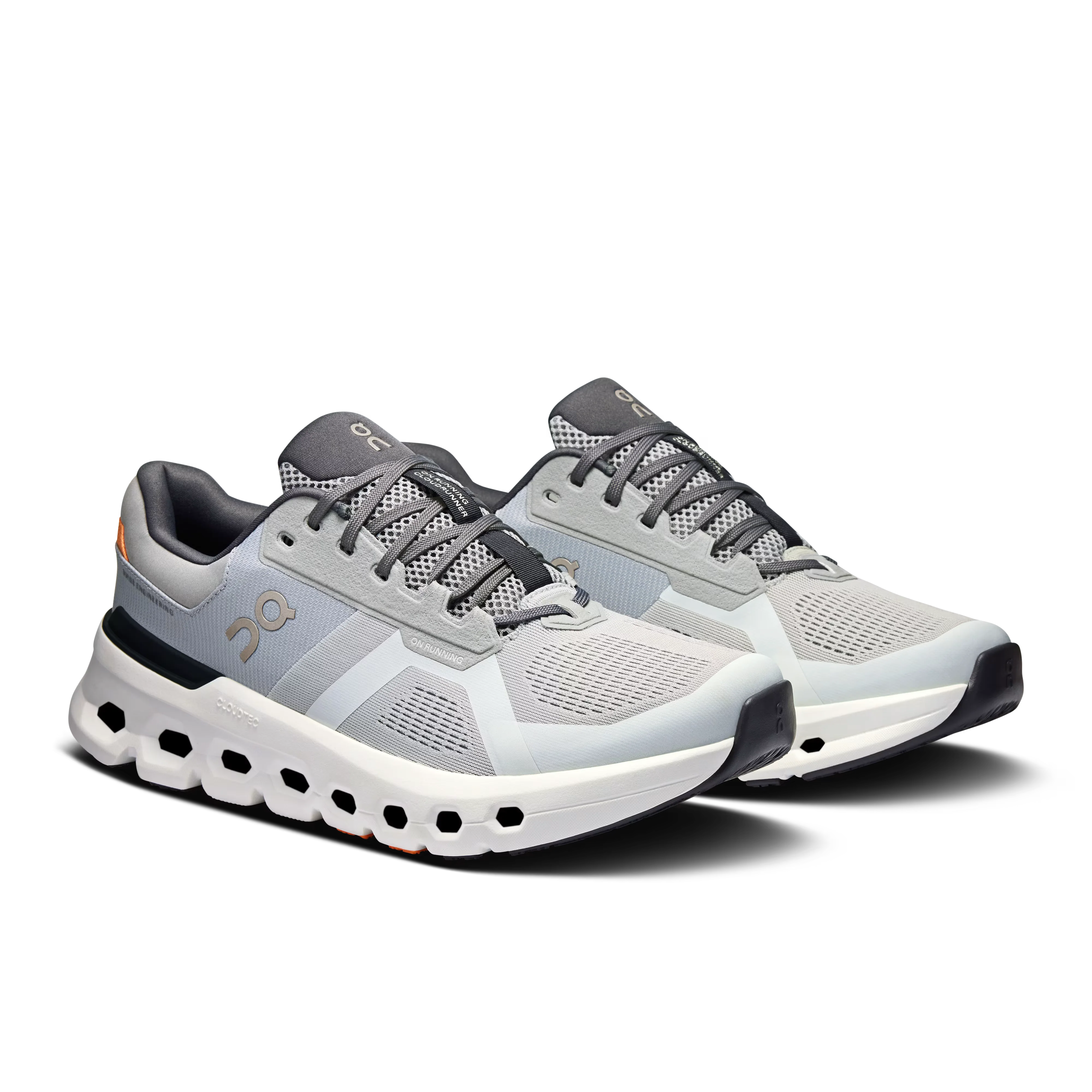 ON Cloudrunner 2 Wide grey/white/orange shoes