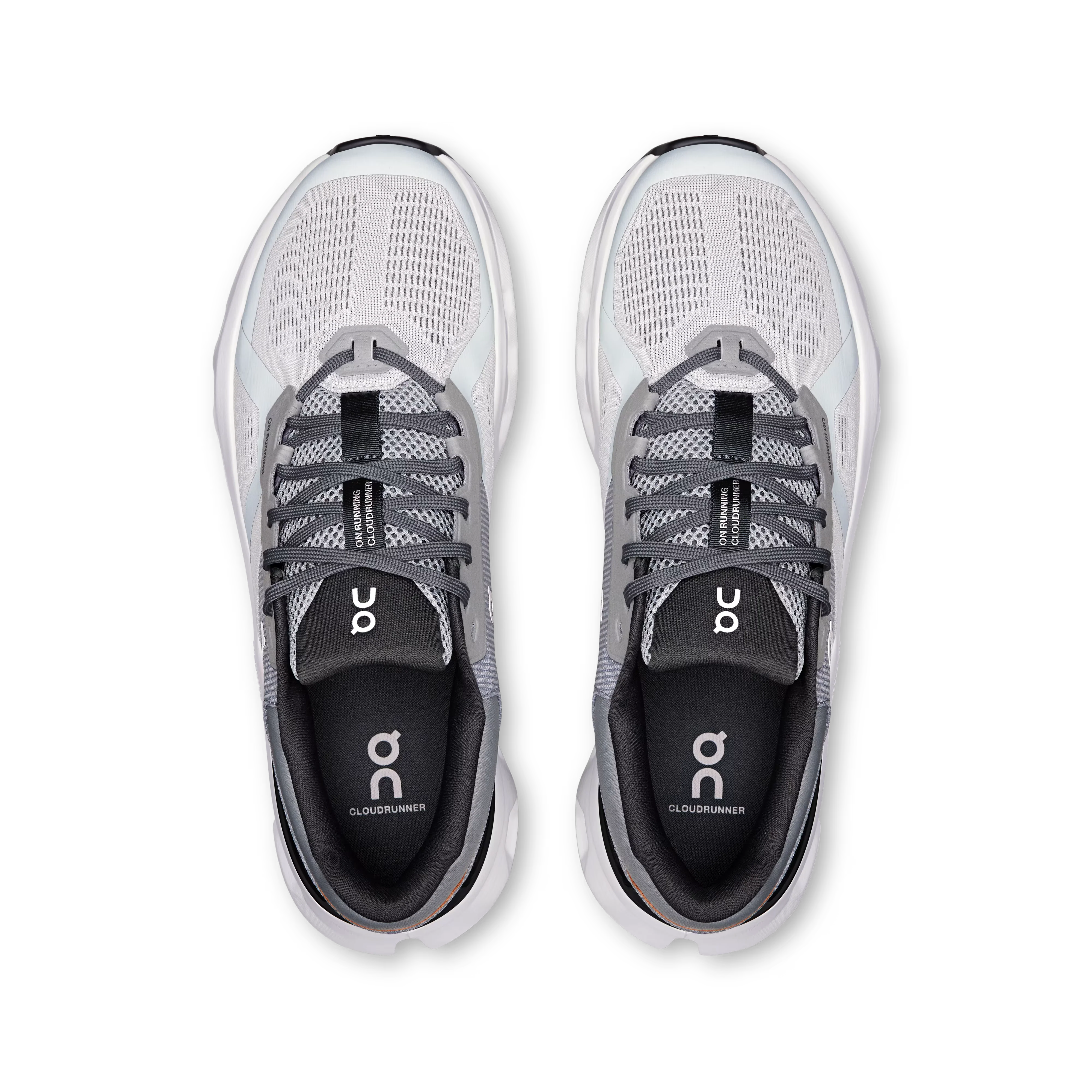 ON Cloudrunner 2 Wide grey/white/orange shoes - Image 3
