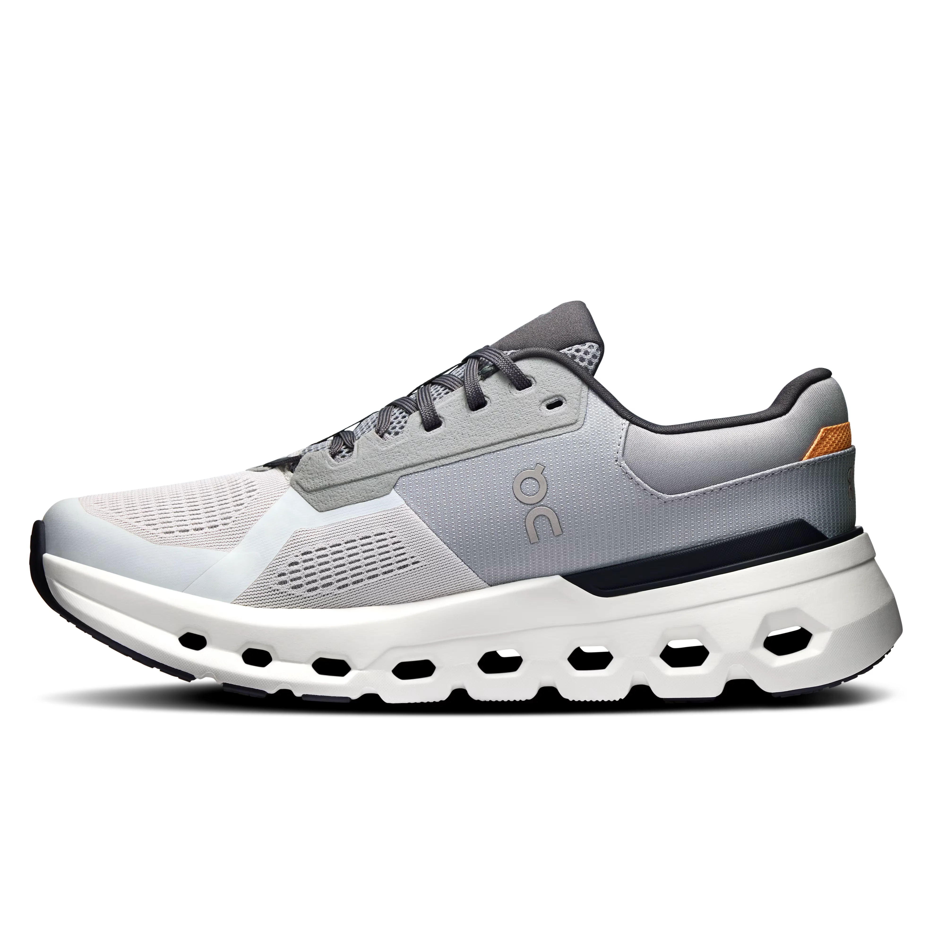 ON Cloudrunner 2 Wide grey/white/orange shoes - Image 5