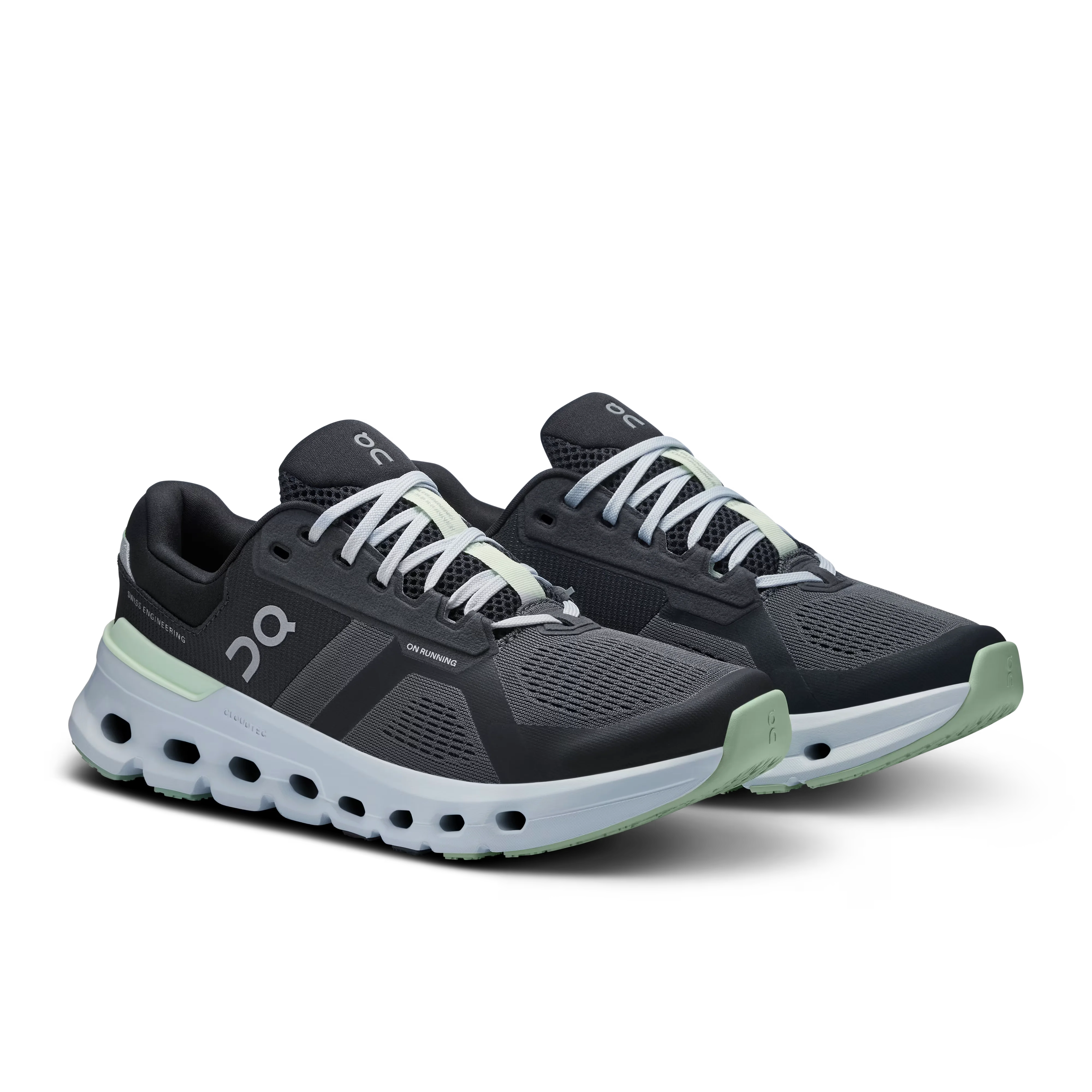 ON Cloudrunner 2 Wide W grey/light green shoes