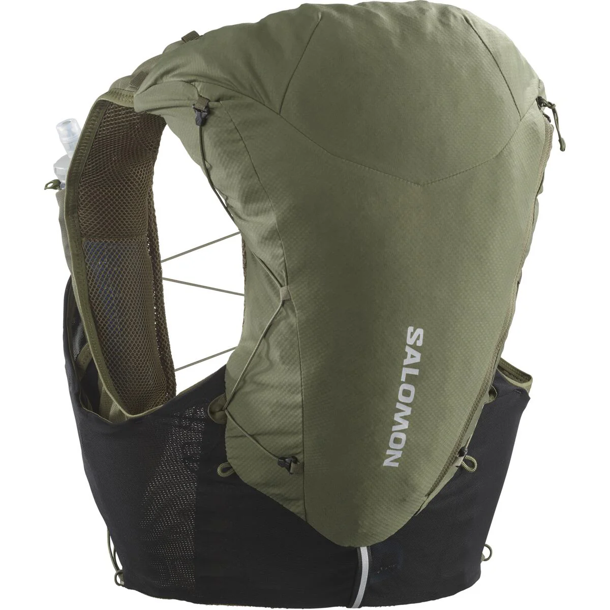 SALOMON Adv Skin 12 Set dark green/black vest with hydrants