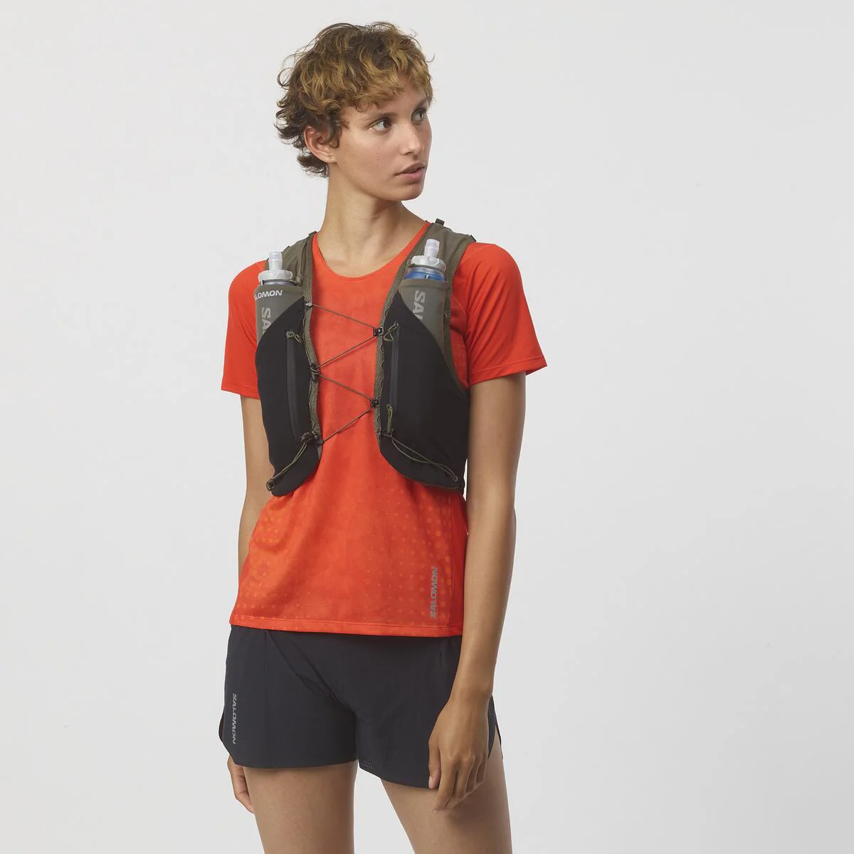 SALOMON Adv Skin 12 Set dark green/black vest with hydrants - Image 4