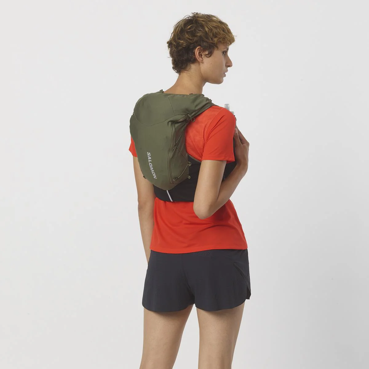 SALOMON Adv Skin 12 Set dark green/black vest with hydrants - Image 5