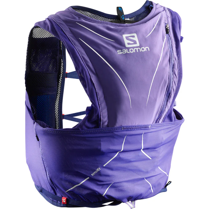 SALOMON Adv Skin 12 Set purple vest with hydrants - Image 2