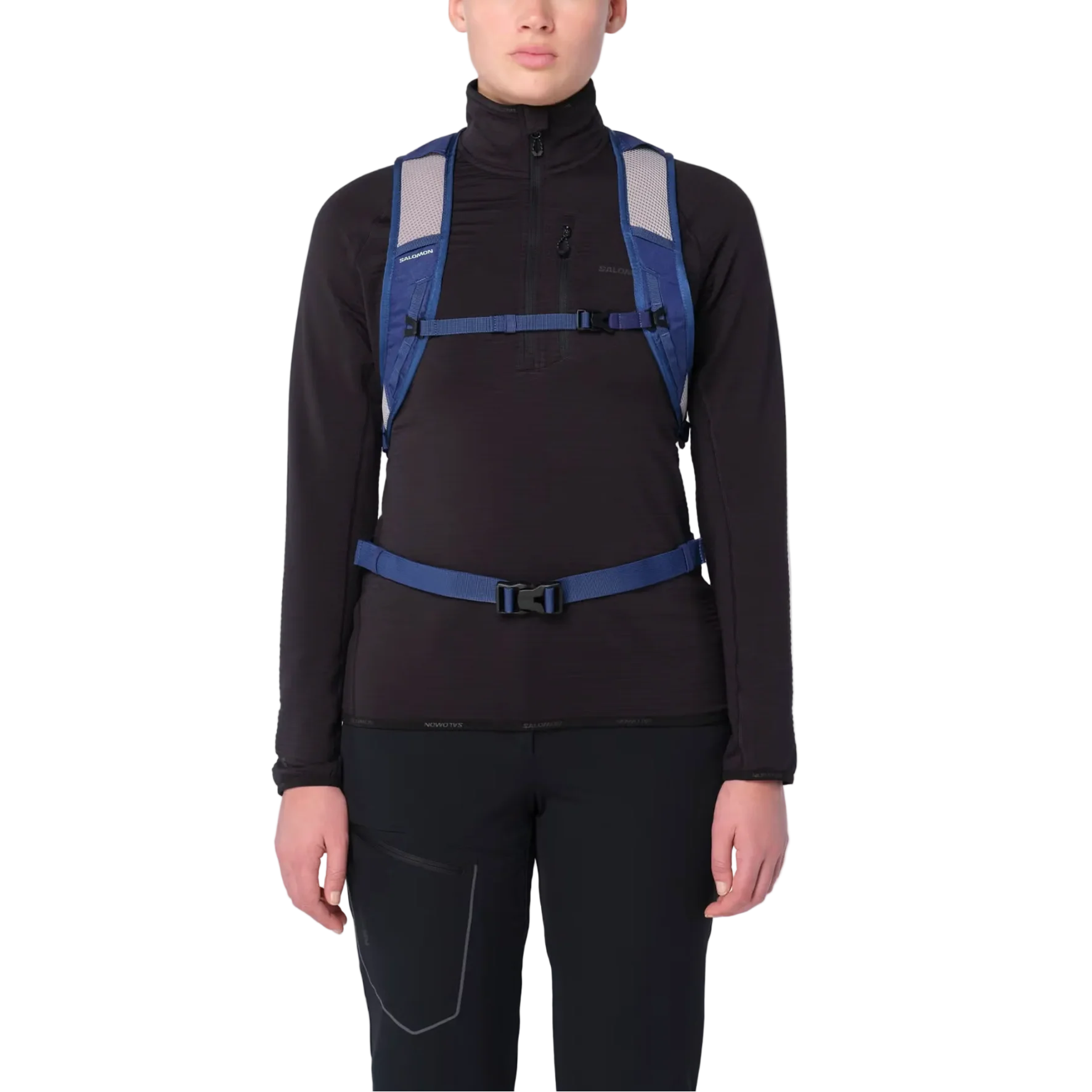 SALOMON Trailblazer 10 mazarine blue/ghost grey backpack - Image 4