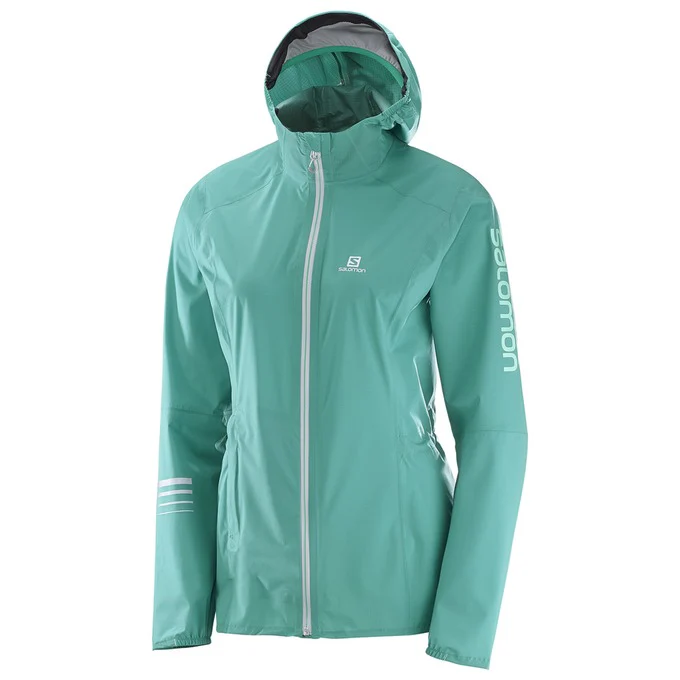 SALOMON Lightning Pro WP W green hoodie