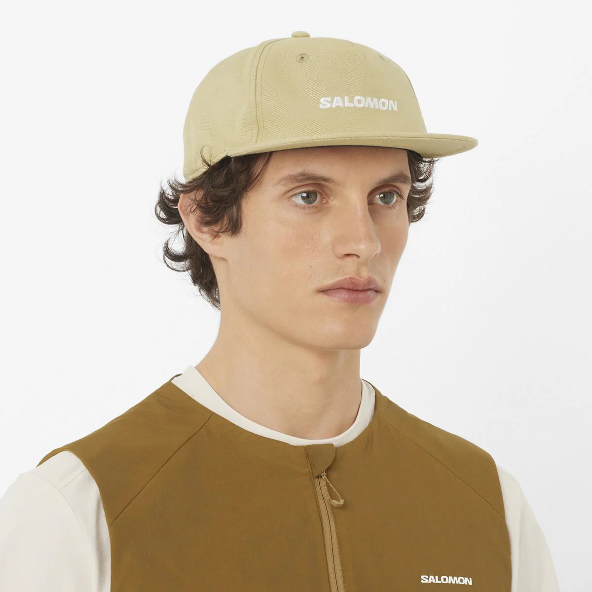 SALOMON Logo Flat grey green cap - Image 3