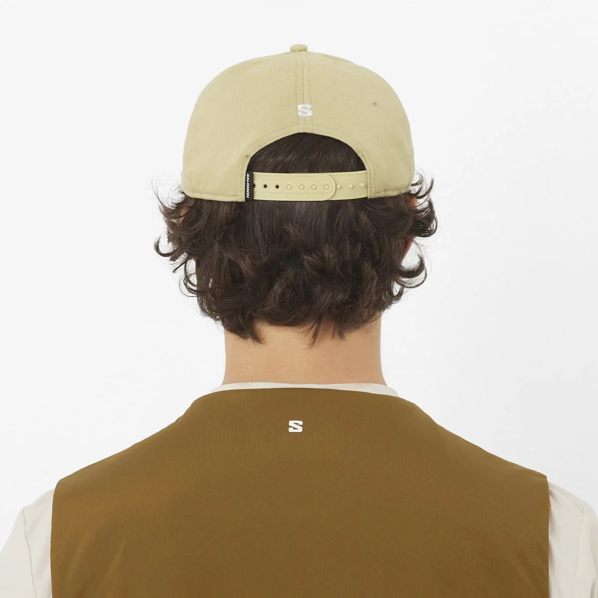 SALOMON Logo Flat grey green cap - Image 4