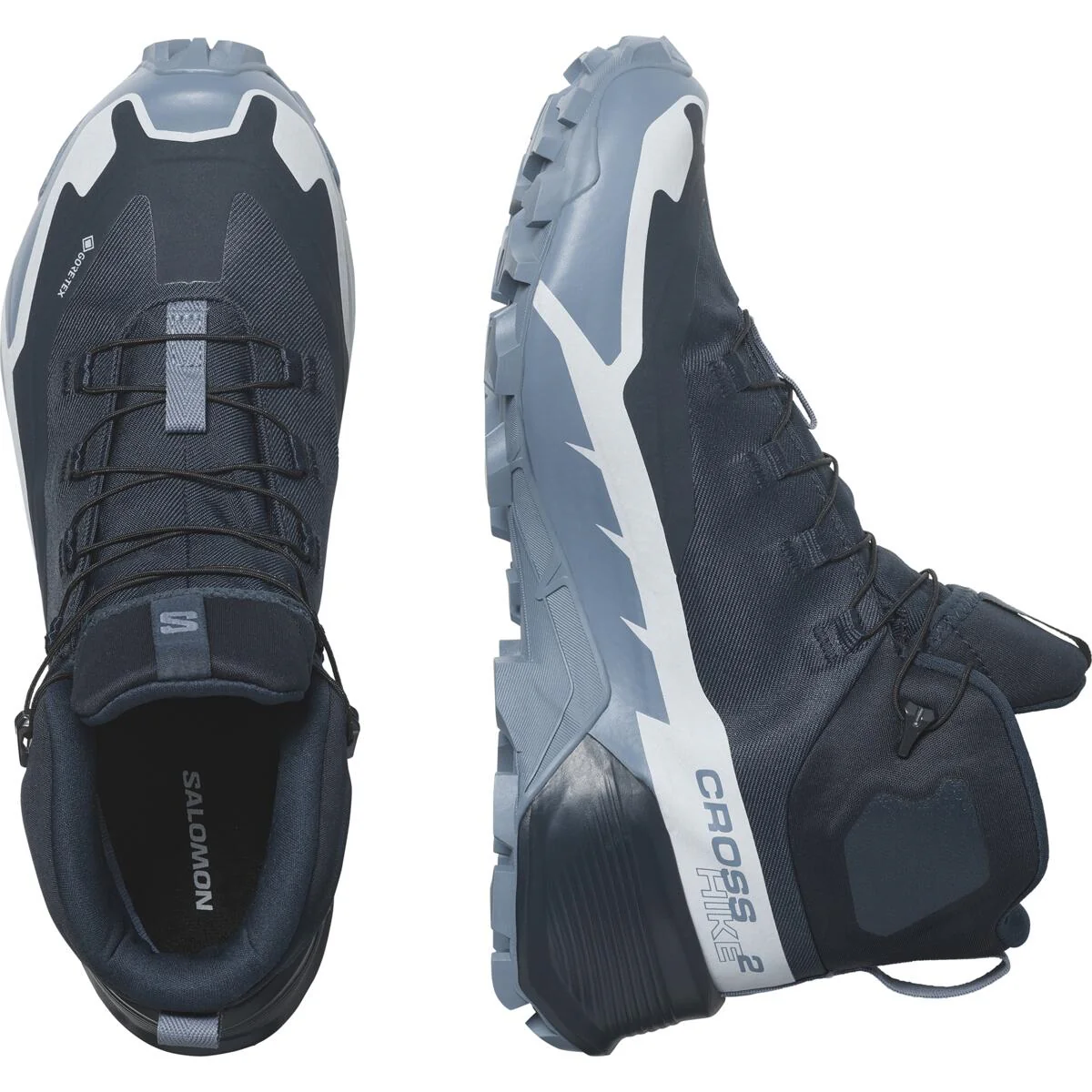 SALOMON Cross Hike Mid GTX 2 W dark blue/blue/grey shoes - Image 3