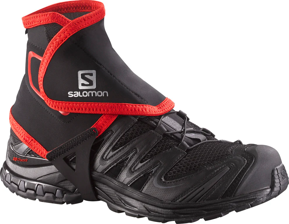 SALOMON Trail Gaiters High black/red shoe covers