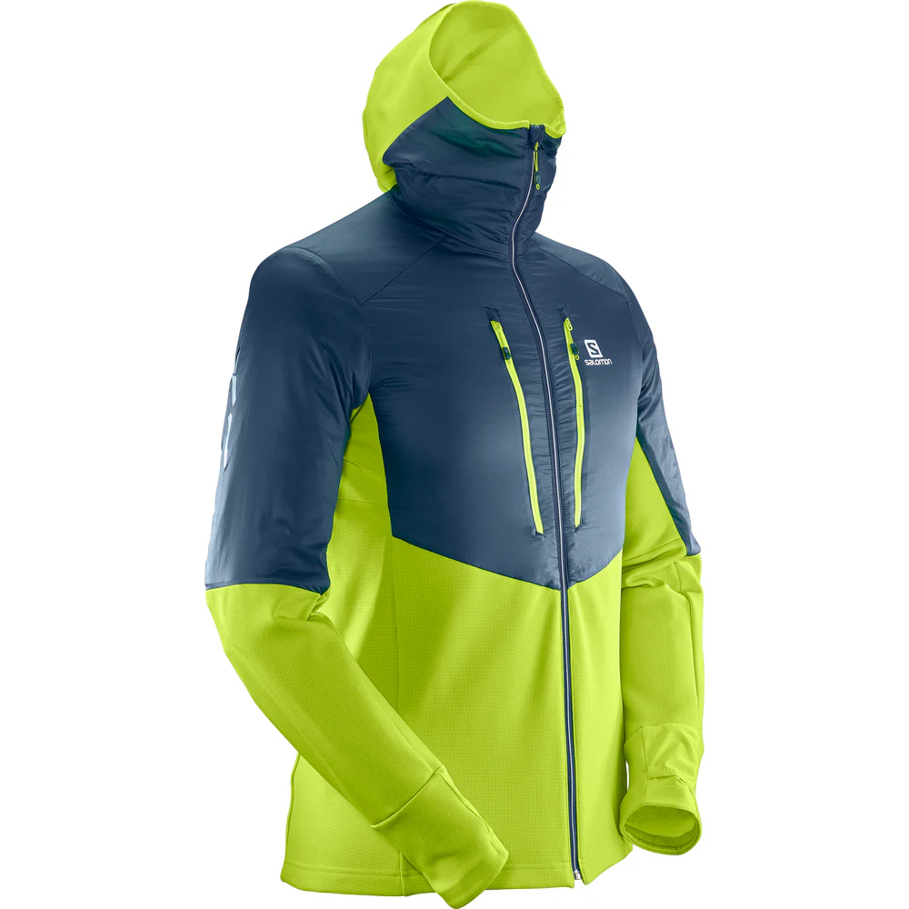 SALOMON Drifter Air Mid Hoodie green/blue jacket - Image 2
