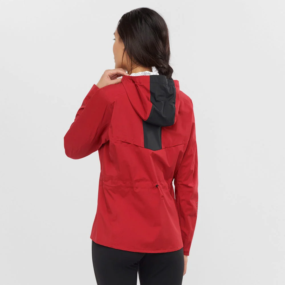 SALOMON Bonatti WP W red hoodie - Image 2