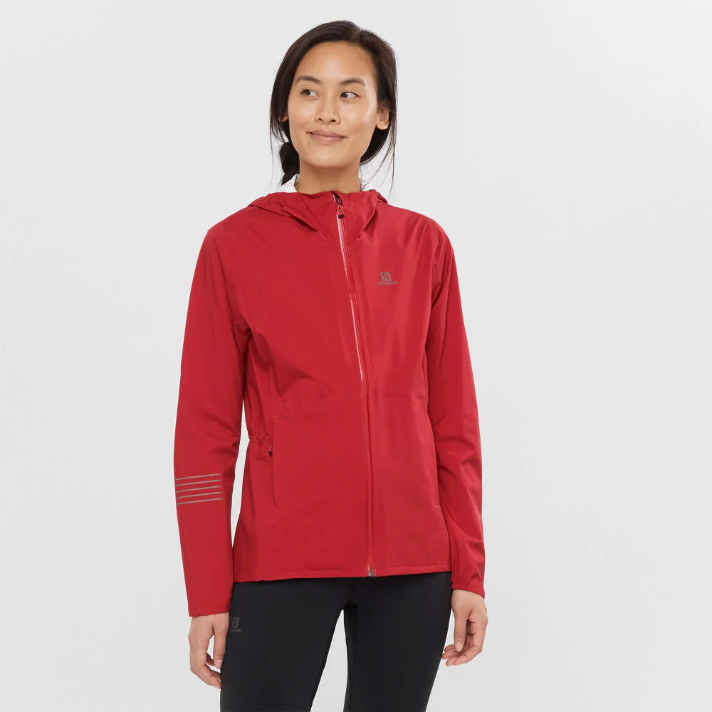 SALOMON Bonatti WP W red hoodie - Image 3