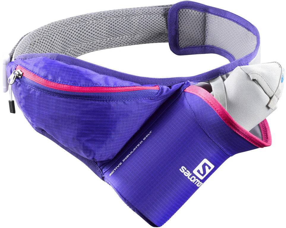 SALOMON Active Insulated Belt violet belt with a bottle