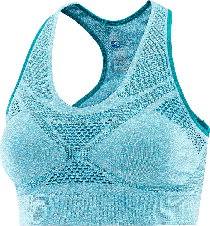 SALOMON Medium Impact Bra W tourquise sports bra