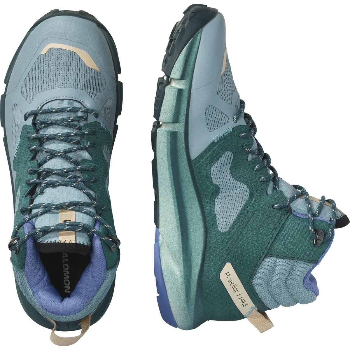 SALOMON Predict Hike Mid GTX W green/blue shoes - Image 3