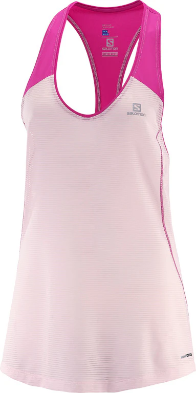 SALOMON Elevate Tank Tunic W beige/pink sleeveless shirt